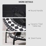 30" Outdoor Fire Pit Dining Table, 3-in-1 Round Wood Pit Bowl, Patio Ice Bucket with W2225142618