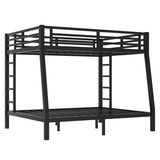 ZNTS Metal Full XL over Queen Bunk Bed for Teens and Adults,Space-Saving/Noise Reduced/No Box Spring W1307P224459