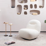 Luxury Modern Swivel Accent Chair, Tight Back Ice Flower Velvet Sofa Chair, Minimalist Style Comfy W2664P256538