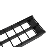9ft Aluminum Plate Folding ATV Loading Ramp Black Pair Truck Trailer 1200 lbs 03466389