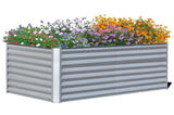 6x3x2ft Galvanized Raised Garden Bed, Outdoor Planter Garden Boxes Large Metal Planter Box for W1859P197915