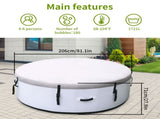 Large tub for 4 to 6 People, Portable Outdoor spa with 150 airjets and 1 Thermal Cover Massage 94018664