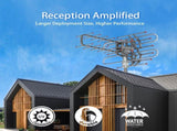 TA-851B 350&degRotation UV Dual Frequency 45-860MHz 22-28dB Open Antenna Silver Gray 10835179