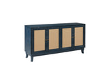 Handcrafted Premium Grain Panels,Rattan Sideboard Buffer Cabinet,Accent Storage Cabinet With 4 W144583482