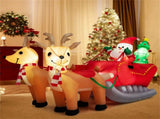 7.2 Feet Christmas Decoration Christmas Inflatable Santa Rides Sled 77611237
