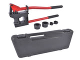 Red Manual Knockout Hole Punch Driver Kits Lever Sheet Metal Stud Punch with Dies for Pipe Sizes 67936239