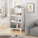 45.28" H Cabinet, Bathroom Floor Cabinet with Glass Door and Shelves, Freestanding Display 45058171