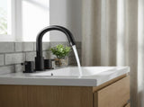 8-Inch Widespread Bathroom Faucet, 2-Handle 3-Hole with 360&deg Pull-Down Sprayer and Pop-Up Drain, 87967403