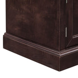 ZNTS Storage Bench with 2 Drawers and 2 Cabinets, Shoe Bench with Removable Cushion for Living Room, 24970634