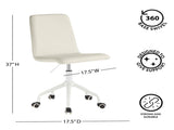 Rolling Linen Swivel Office Chair, Multiple Colors 93184635