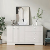 Sideboard Buffet Cabinet with Storage, Modern Kitchen Buffet Storage Cabinet with Drawer and Doors, W1321P289095