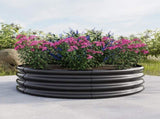 47.24*11.4" Tall Round Raised Garedn Bed,Metal Raised Beds for Vegetables, Outdoor Garden Raised 55087693