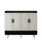 Sideboard,Shoe Cabinet with 4 Doors Large Modern Shoe Storage Organizer Cabinet with Adjustable W1321P179526