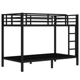 Metal Twin XL over Twin XL Bunk Bed for Teens and Adults,Space-Saving/Noise Reduced/No Box Spring W1580P309628