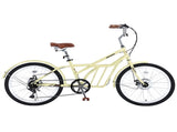 6 Speed, Steel Frame, Multiple Colors 24 Inch Bike,Commuter Bike for Adults W1019P352641