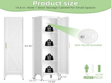 65" Tall Narrow Metal Pantry Cabinet, 14.6" W x 13.77" D 1-Door Storage Organizer with 3 Adjustable T3625P607326