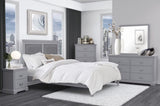 1pc Classic Traditional 2 Drawers Nightstand Gray Finish Bedroom Furniture Wooden Bedside Table B011P233734