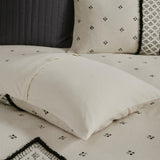 King/Cal King 3 Piece Flax and Cotton Blended Duvet Cover Set B03596486