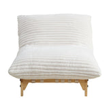 Accent Armless Lazy Sofa, Casual Single Sofa, Corduroy Fabric, For Living Room And Bedroom , With W876P304516