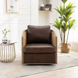 COOLMORE Swivel Chair, Comfy Round Accent Sofa Chair for Living Room, 360 Degree Swivel W395102739