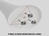 31.5" White Round Dining Table, Tulip Table Kitchen Dining Table 2-4 People with MDF Table Top & 20762417