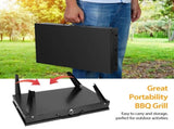 16.7x10x17.7in Portable Charcoal Grill Foldable BBQ Suitcase Grill Shelf For Outdoor Camping Picnics 77135778