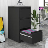 3 Drawer File Cabinet with Lock,Two Drawer Filing Cabinet,Vertical Metal File Cabinet for Home W1247P173369