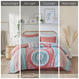 Queen Boho Comforter Set with Bed Sheets B03595825