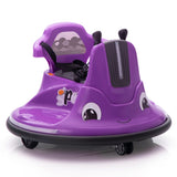 12V Snail-Shaped Kids Electric Bumper Car with Remote Control, Ride On Car with LED Lights, Music, W2181P156753