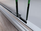 44-48 in. W x 72 in. H Chrome Finish,Sliding Shower Glass Door Adjustable Semi Frameless Shower W2269P324988