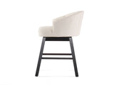 360 Degree Swivel Bar Stool with Stunning Nailhead Trim, Set of 2, Beige N779P326955B
