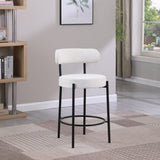 Woker Furniture Modern Counter Height Stools Set of 2, Uphsoltered 26" Seat Height Barstools with W1567P147206