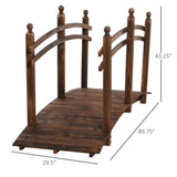 5 ft Wooden Garden Bridge Arc Footbridge 59761306