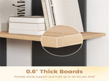 Oak 3-Tier Wooden Bookshelf, Engineered Board 66LBS Per Shelf Anti-Toppling Kit Included 13302808