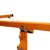 11FT Drywall Lifter Panel Hoist Jack Rolling Caster Construction Lockable 150lbs 98409586