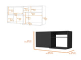 Carter Black 2 Wall Cabinet B062P175101