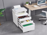 3-Drawer Mobile Filing Cabinet with Lock, Office Storage Filing Cabinet 75097504