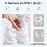 Queen Size Mattress,10 Inch Hybrid Mattress, Individually Pocketed Innerspring, Medium Firm W2889P310472