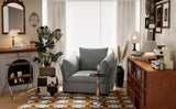 Modern Style Chenille Oversized Armchair Accent Chair Single Sofa Lounge Chair for Living Room, W2997P236309