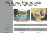 Hanging Hammock Chair - Grey Herringbone Pattern - Polyester/Cotton Fabric 86861708