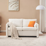 003-Modern Loveseat Sofa 2-Seater - Plush Chenille Fabric Couch with High-Density Foam Cushions, 60" W2636P232358