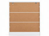 5-Drawer Particleboard Chest with Melamine Finish Drawer Dresser 26*13*39in White 08147330