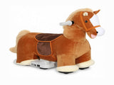 6V Battery Powered Kids Ride On Pony Electric Ride On Horse, with Bear Toy, Music, for 1.5-5 Years 21300665