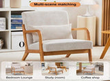 Mid-Century Modern Accent Chair, Arm Chair Living Room Chairs Pillow Upholstered Reading Chair 74746999