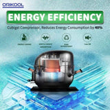ORIKOOL 27" Commercial Freezer 23 Cu.ft with 1 Solid Door Reach-In Freezers Stainless Steel ETL W2095126110