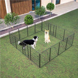 ZNTS Dog Playpen Outdoor, 16 Panels Dog Pen 40" Height Dog Fence Exercise Pen with Doors for W1422112801