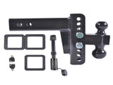 Adjustable Trailer Hitch Fits 2.5" Receiver 6-Inch Drop/Rise 2" & 2-5/16" Ball 22000 LBS GTW with 72415064