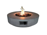 11" H x 30" W Fiber Reinforced Concrete Propane/Natural Gas Outdoor Fire Pit Table with Lid B120141817