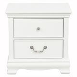 ZNTS Classic Traditional Style 1pc Nightstand Wood White Finish Dovetail Drawers Bed Side Table Bedroom B01146479