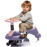 6V Kids Ride On Electric Wiggle Car,Flashing & Shock absorbing PU Wheels For Effective Floor W1578P213376
